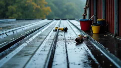 Uszczelnienie dachu z blachy falistej