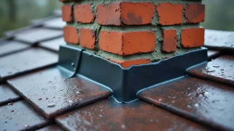 uszczelnienie komina z dachem