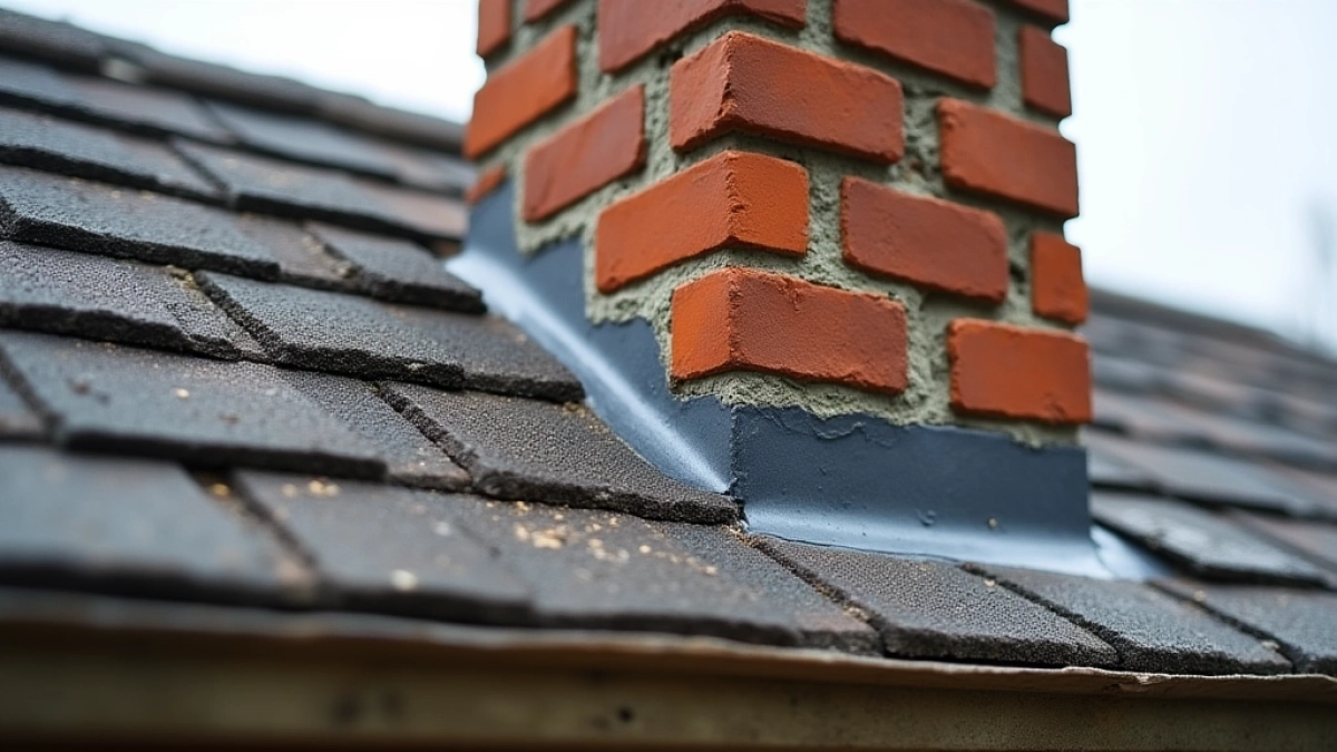 uszczelnienie dachu przy kominie